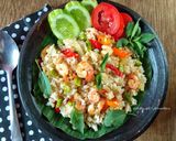 Foto langkah ke 5 dari resep Nasi Goreng Udang Pete.