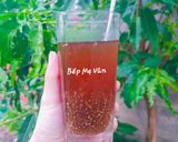 A picture of step 3 of Winter Melon and Grass Jelly Herbal Drink with Chia Seeds.