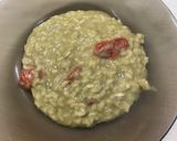 Spenótos-gorgonzolás rizottó koktélparadicsommal recept fázis 4 fotója