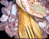 A picture of step 2 of Smoky Beef Karhai.