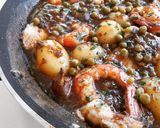 Foto del paso 12 de la receta Cazuela de merluza y gambas con patatas