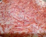 A picture of step 1 of Gajar ka halwa.