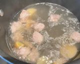 A picture of step 1 of Pork and Vegetable Soup.