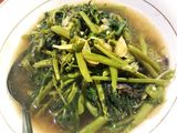 Lauk 1 (ayam cabe ijo, tahu+ikan asin cabe ijo dan cah kangkung)