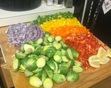 A picture of step 2 of Vegan Pesto Fettuccine.