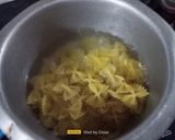 A picture of step 2 of Farfalle Pasta With Red Sauce.