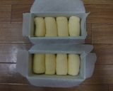 A picture of step 7 of Simple Fluffy Mini Bread Loaves Using a Pound Cake Pan.