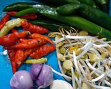 Foto langkah ke 2 dari resep Tumis Klothok cabe hijau.