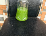 A picture of step 3 of Cucumber, mint leaf & lemon juice🥒🍋.