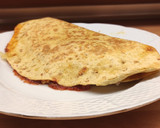Foto del paso 5 de la receta: Cena saludable y muy rápida: tortilla sabor pizza