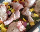 A picture of step 3 of Vickys Mediterranean-Style Roast Chicken & Veg, GF DF EF SF NF.