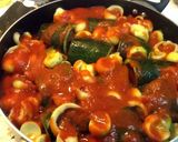A picture of step 5 of Stuffed Zucchini.