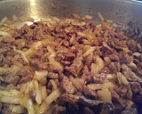 A picture of step 2 of Simple beef spaghetti.