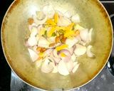 A picture of step 3 of Shahi Paneer.