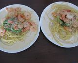 A picture of step 5 of Salmon & Shrimp Creamy Pasta.