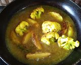 আলু,ফুলকপি দিয়ে ভেটকি মাছের ঝোল(Bhetki Curry recipe in Bengali) রেসিপির ধাপ 3 ছবি