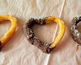 A picture of step 8 of Heart-Shaped Eggless Churros.