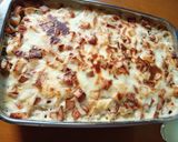 صورة لخطوة 4 من وصفة غراتان بالبطاطا وصوص البشاميل بنين يهبل 💯