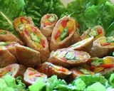 A picture of step 5 of 3-Colour Roll with Summer Vegetables.