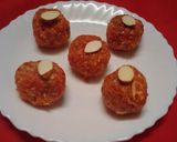 A picture of step 6 of Carrot Ladoo.
