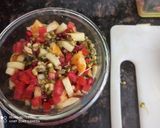 A picture of step 2 of Cream cheese fruit and Sprout Salad.