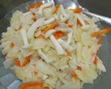 Foto langkah ke 7 dari resep Cah Sawi Putih dan Tomat Telur. Comfort food.