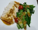 A picture of step 4 of Steamed Chicken with Whole Grain Mustard and Ponzu.