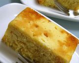 A picture of step 8 of Okara White Chocolate Cheesecake.