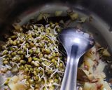 A picture of step 1 of Sprout pulav.