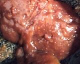 A picture of step 2 of Banana halwa.
