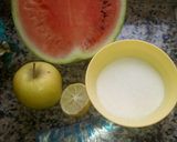 A picture of step 1 of Watermelon juice.