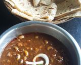A picture of step 6 of Chavali chi bhaji.