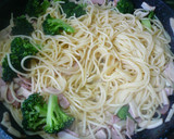 A picture of step 7 of Lightly-Flavored Pasta with Broccoli and Bacon.