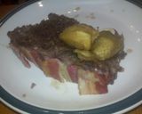 A picture of step 7 of Bria's apple bacon meatloaf.
