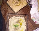 A picture of step 1 of Hummus and pita bread.