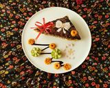 عکس مرحله 11 از دستور کیک کدو حلوایی با ماکروفر🥮🎃