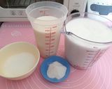Foto langkah ke 1 dari resep Puding ala Gyukaku TANPA Gelatin.