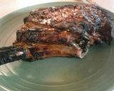 A picture of step 1 of Cowboy steak.