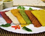 A picture of step 6 of Colourful Neer Dosa.