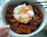 รูปขั้นตอนการทำที่ 4 ของ ข้าวหน้าหมูไข่ดาวน้ำ