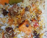 A picture of step 9 of Beef Biryani.