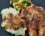 Foto langkah ke 6 dari resep Grill chicken & mash potato ala rumahan.