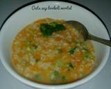Oat sup brokoli wortel langkah memasak 3 foto