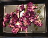 A picture of step 4 of Roast purple cauliflower and goats cheese.