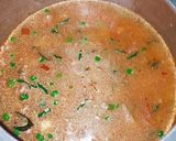 A picture of step 3 of French-beans veg rice.