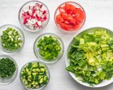 A picture of step 1 of LEBANESE FATTOUSH SALAD by @senoreetarh.