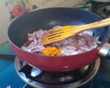 A picture of step 7 of Radish Pulav/Mullangi Rice.