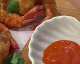 A picture of step 7 of Butterfly prawns.