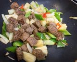 鳳梨牛肉粒的食譜步驟4照片