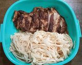 รูปขั้นตอนการทำที่ 6 ของ เฟตตูชินี่,สะโพกไก่นิวออร์ลีน,เห็ดเข็มทองผัดเนย - คีโต